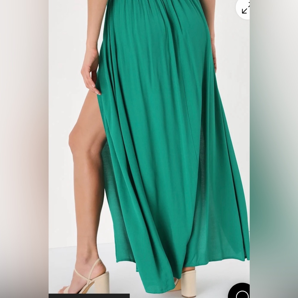 Green Drawstring Maxi Skirt - Women's - Picture 4 of 16